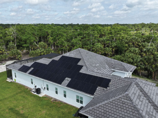 Stilwell-solar-panels-on-roof-aerial-view