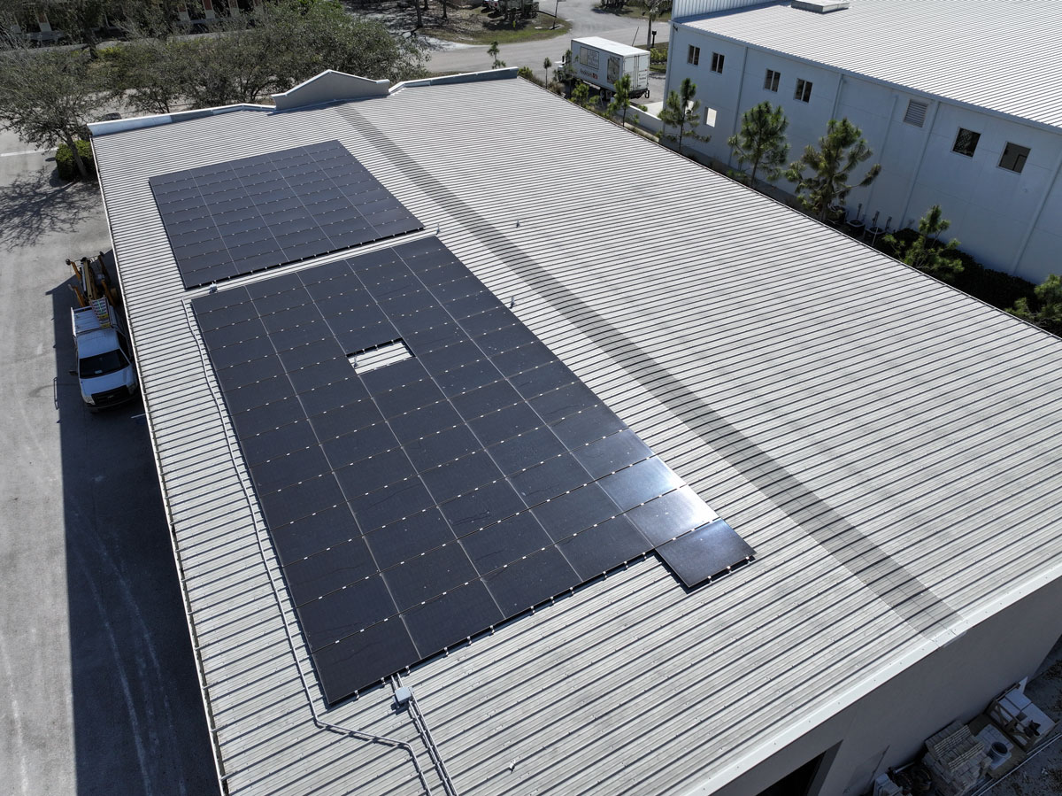 Coastal Custom Pool Commercial Solar Installation by Stilwell